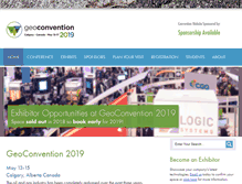 Tablet Screenshot of geoconvention.com